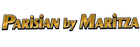 The logo for 'Parisian by Maritza' in a stylized gold font with black outlines and white highlights, set against a solid white background.
